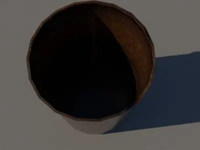 Old barrel Free 3D model buy