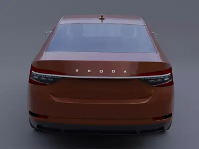 skoda superb IV 3D model