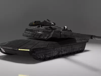 GX 002 - Futuristic Main Battle Tank 3D model