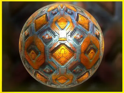 PBR Sci-Fi Seamless Realistic Material SBSAR 4k Texture 029 Texture