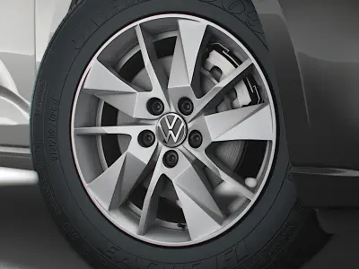 Volkswagen Caddy 2021 wheel 3D model