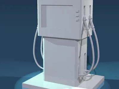 Gas pump 3D model buy