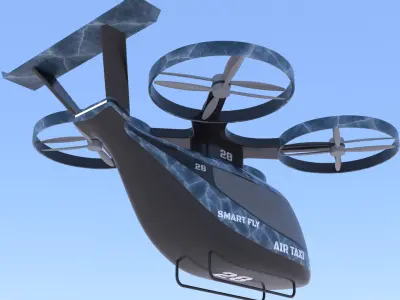 Air taxi 2025 PBR II 3D model