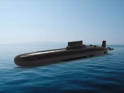Typhoon-class submarine 3D model