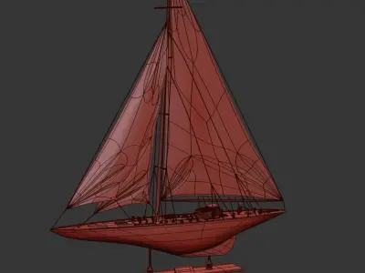 X-Large Endeavour Model Boat 3D model