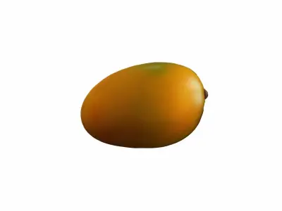 3d Render Red Fresh Mango Tropical Fruits 3D model