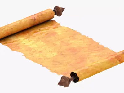 Scroll Open 01 3D model
