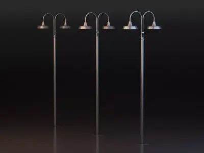 Street Lamp Free low-poly 3D model
