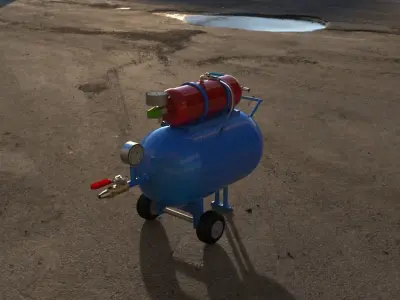 Air Storage Tanks 3D model