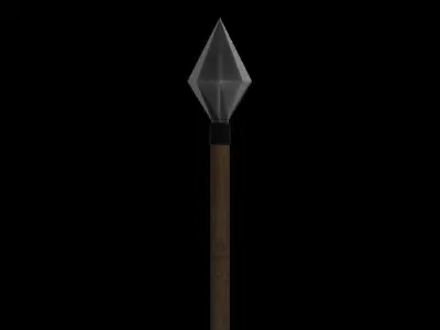 Spear Low-poly 3D model