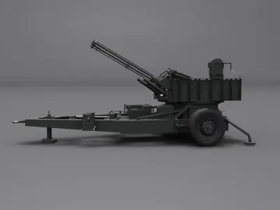 M167 VADS Low-poly 3D model