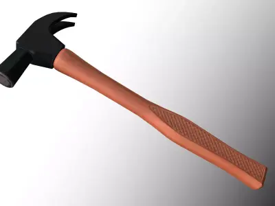 Martelo -  Hammer Low-poly 3D model