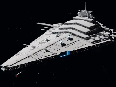 Star Wars - Custom Heavy Imperial Star Destroyer 3D model