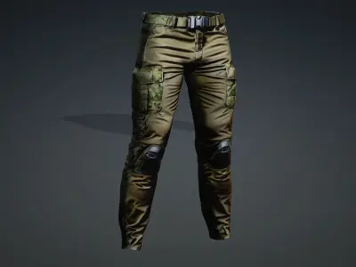 Modern military Pants PBR 4k Low-poly 3D model