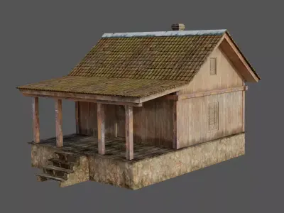 Old Wooden House 3D model