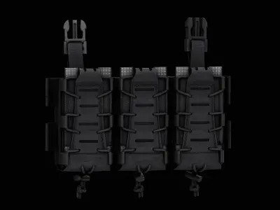 SLEDS-K Universal Placard Low-poly 3D model