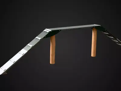 Dog Agility Bridge Low-poly 3D model