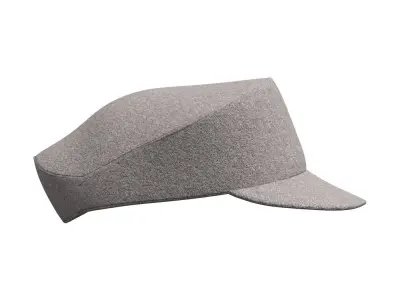 Grey Wool Hat 3D model