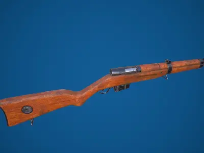 Old Rifle Free low-poly 3D model