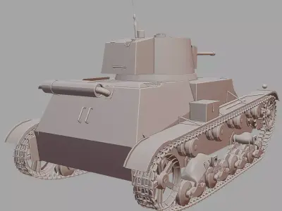 7TP Light Tank 3D Printable  3D print model