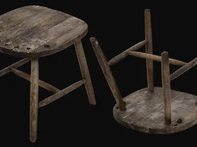 Scanned Props Pack Volume 01 - HeraScans Low-poly 3D model