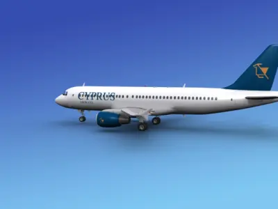 Airbus A320 Cyprus 3D model