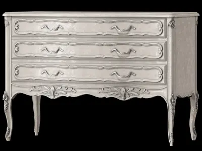 frenchbedroomcompany provencal nightstand and dresser 3D model