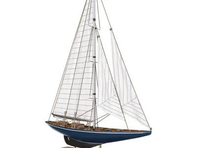 Decorative sailing yacht Velsheda 1933 3D model