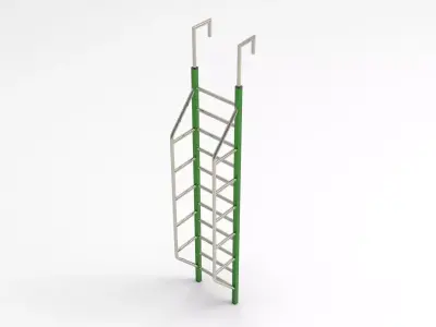 Steel ladder Low-poly 3D model purchase