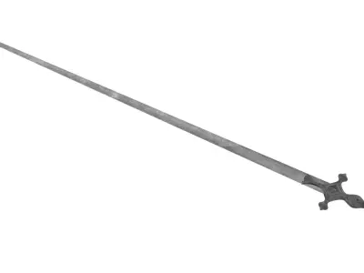 Kayamkulam Sword Low-poly 3D model