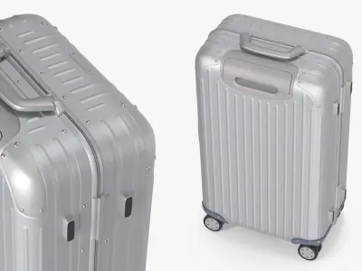 Rimowa Original Cabin Twist Suitcase Silver 3D model