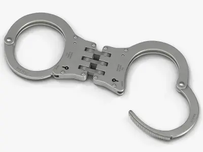 Model-Hinged-Handcuffs-Hinged-3ds-Max Low-poly 3D model