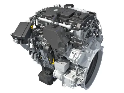 Diesel Engine 3D model get