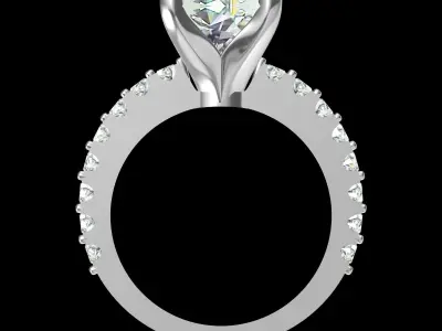 Wedding Ring  3D print model 87