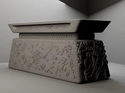 Emboss Ancient Tomb  3D model