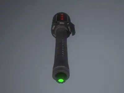 Sci-Fi Frag Grenade Low-poly 3D model
