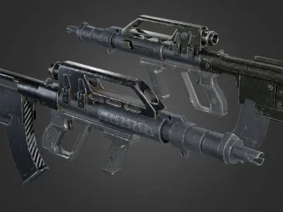 Weapons Pack 2 Free low-poly 3D model