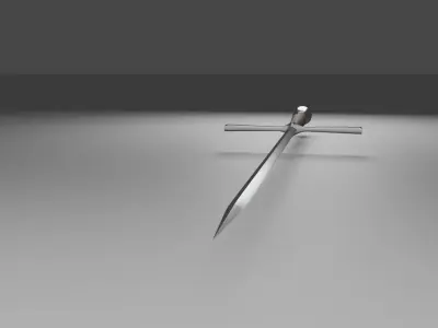 Medieval estok 3D model