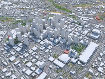 Houston City Texas USA 3D model purchase