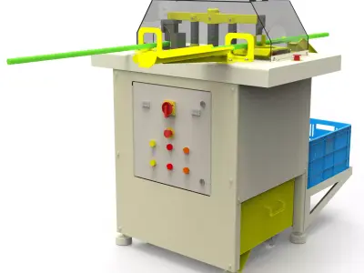 Agricultural Machine - Preparation of Sugarcane Seedlings 3D model