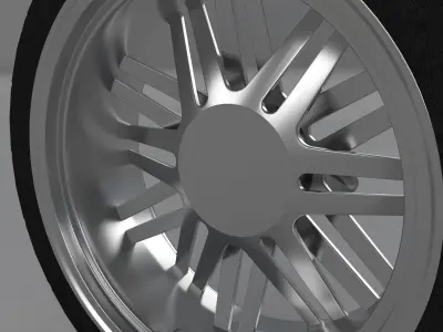 Car tuning wheel 3D model