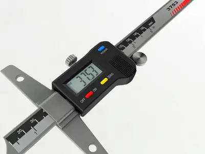 Digital Depth Gauge 3D model