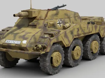 SdKfz 234 3 3D model