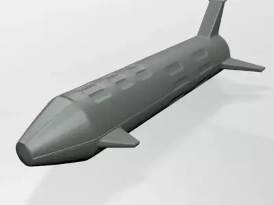 Spaceship 01 3D model get