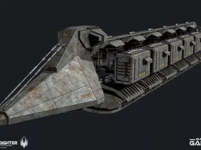 Battlestar Galactica - Perseus Freighter 3D model