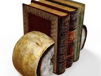 Agate book holder 3D model