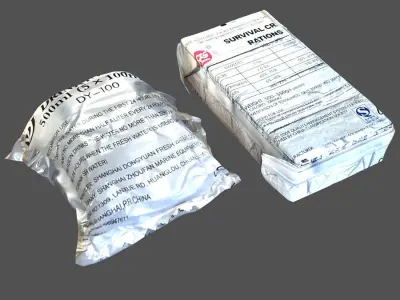 Signal Flares and etc Low-poly 3D model