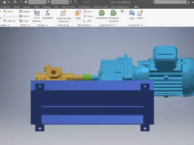 Pump Machined 3d model 3D model