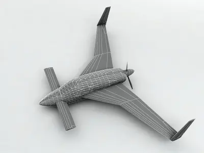 Velocity Aircraft Low-poly 3D model