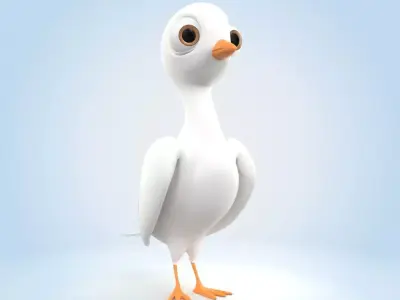 White Pigeon 3D model purchase